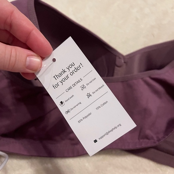 Daisy bra nwt pure purple front clasp bra - Picture 5 of 6